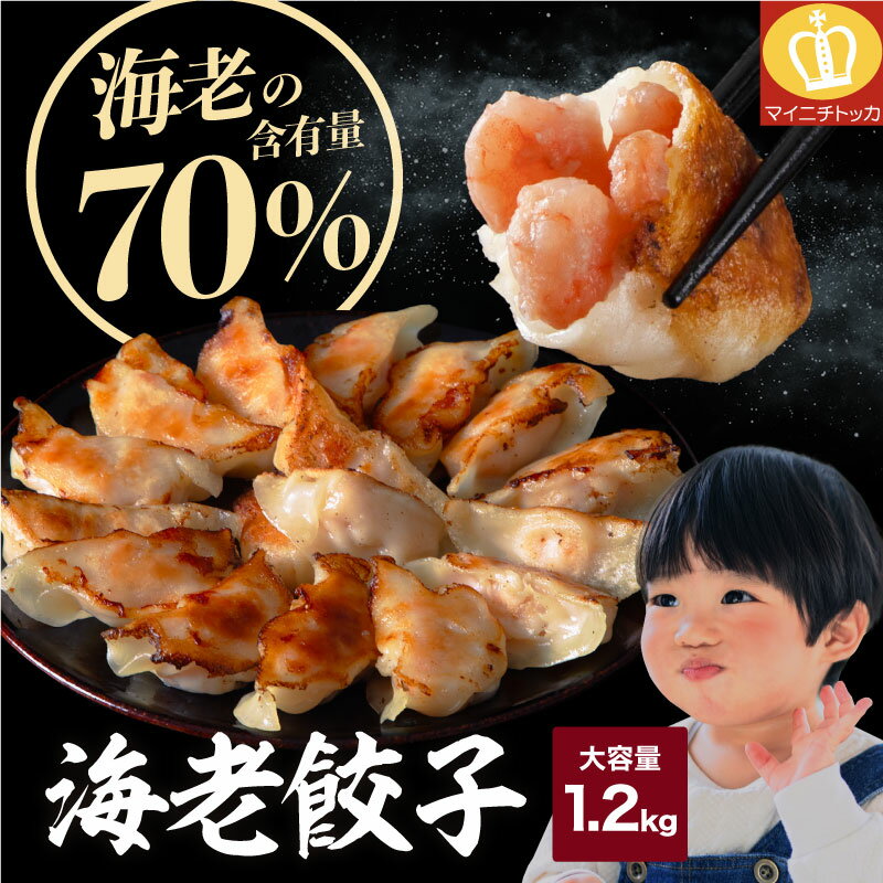 半額クーポン有！＼レビュー高評価／ 高タンパク えび含有率70%は楽天1位！エビ好きのために開発した海老餃子 │ 大容量1.2kg / 約12人前！大サイズ20g×60個入！ 海老餃子 エビ餃子 えび餃子 冷凍 お取り寄せ 本格中華 ヘルシー 餃子 ギョウザ プレゼント ギフト